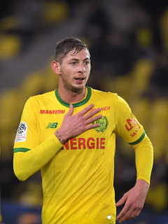 Emiliano Sala, en el estadio La Beaujoire, de Nantes.