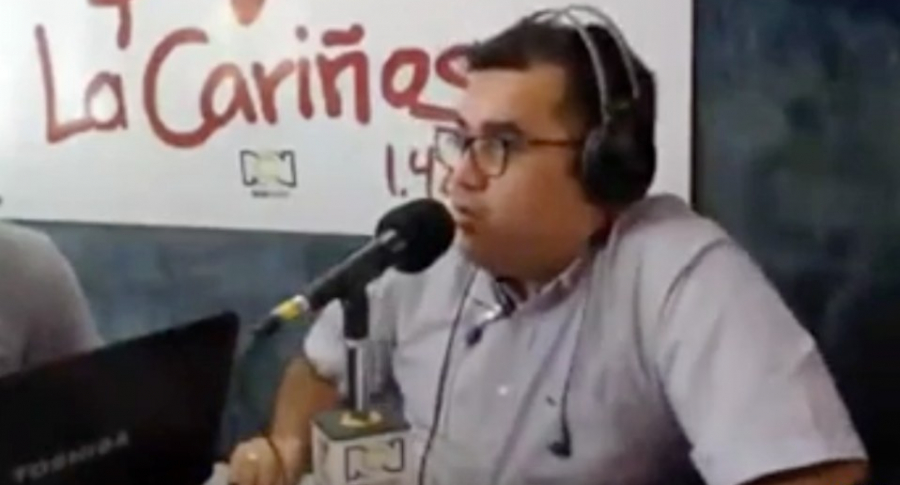 Rubén Darío Correa, director de noticias de La Cariñosa.