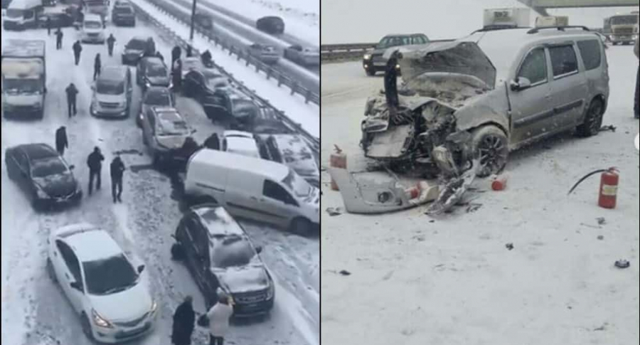 Accidente de tránsito en Rusia