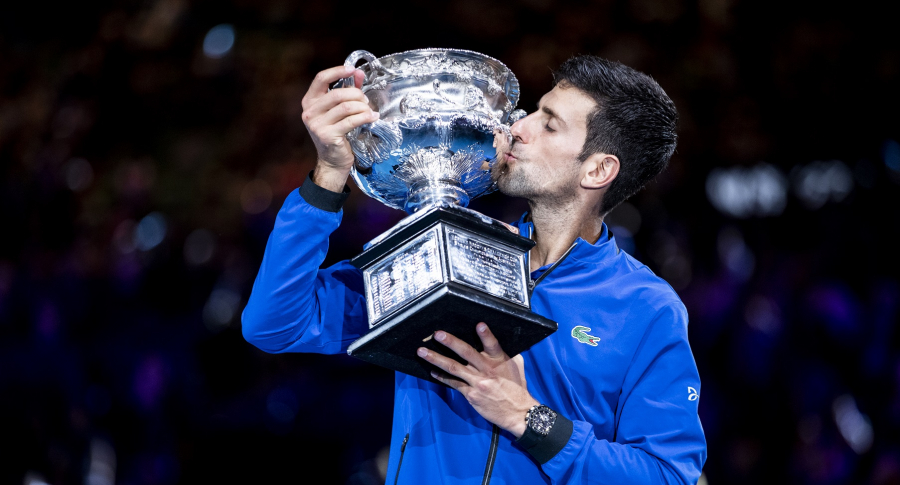 Novak Djokovic celebra su séptimo título en Melbourne