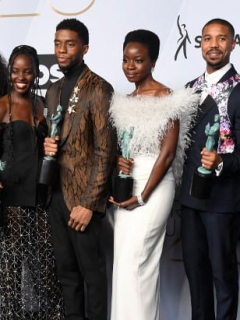 Elenco de Pantera Negra en los premios SAG