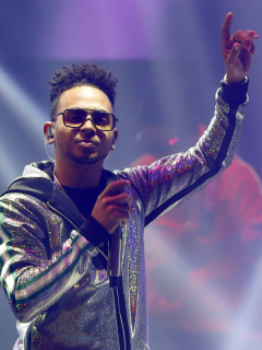 Ozuna en un concierto en Las Vegas