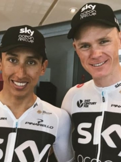 Egan Bernal y Christopher Froome