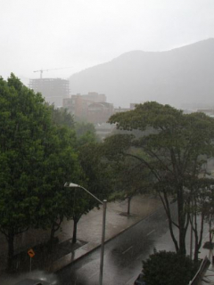 Aguacero en Bogotá