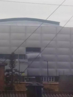 Daños en el Movistar Arena, en Bogotá.