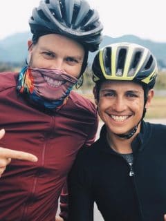 Gusi, cantante, y Esteban Chaves, ciclista.