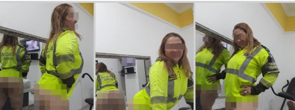 Fotos de mujer vistiendo uniforme de la PolicÃ­a