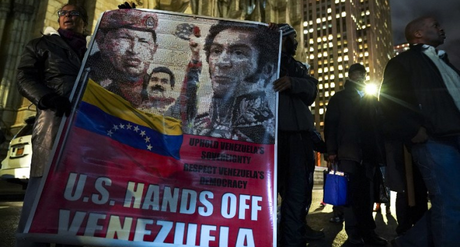 Protestas contra Estados Unidos por Venezuela