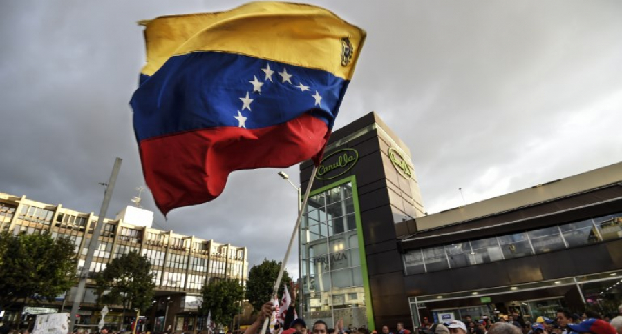 Protestas de venezolanos en Bogotá