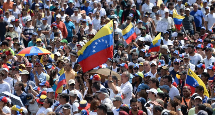 Marcha en contra de Maduro