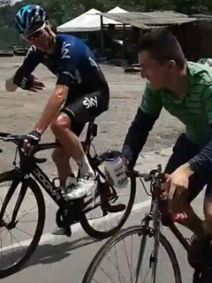 Chris Froome y colombiano