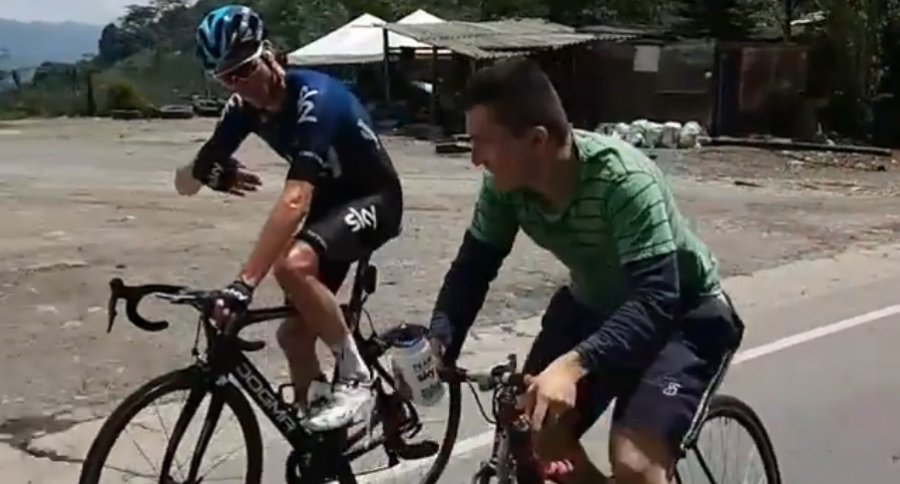 Chris Froome y colombiano