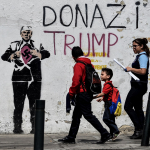 Grafiti anti-Trump en Venezuela