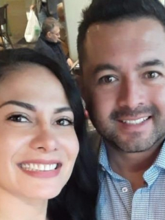 Sandra Milena Alegría, asesinada, y su esposo Billy Hernán Ortiz, sobreviviente