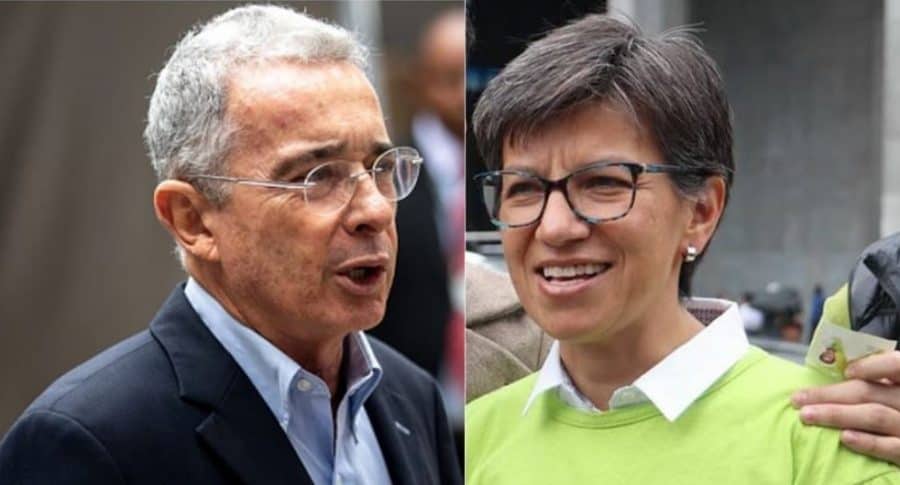 Álvaro Uribe y Claudia López