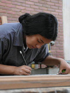 Trabajadora colombiana