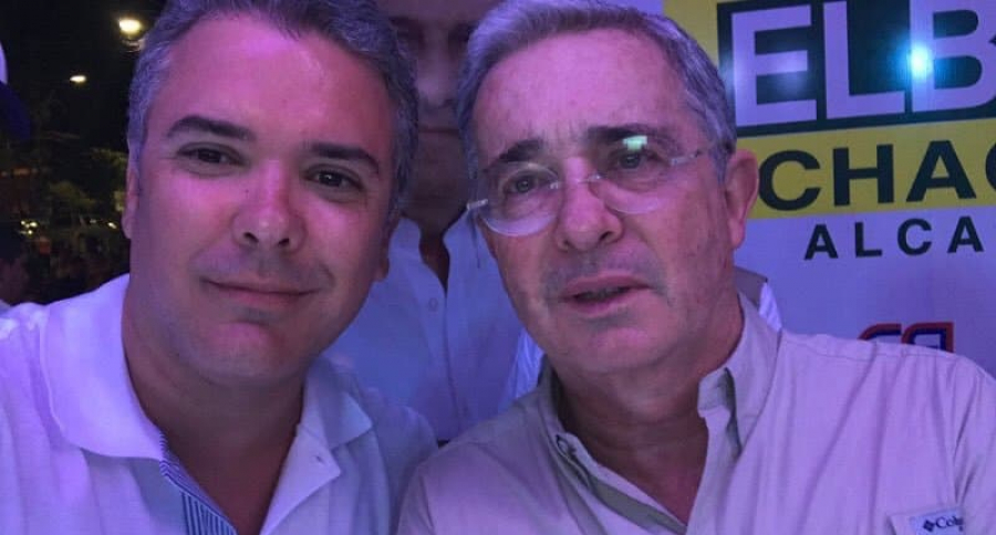 Iván Duque y Álvaro Uribe