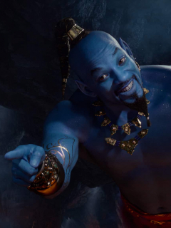Will Smith como el genio de Aladdin