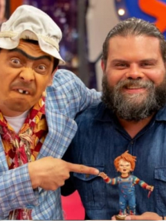 Suso, humorista, y Julián Caicedo, actor.
