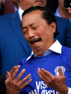Vincent Tan y Mehmet Dalman, dueño y presidente del Cardiff City
