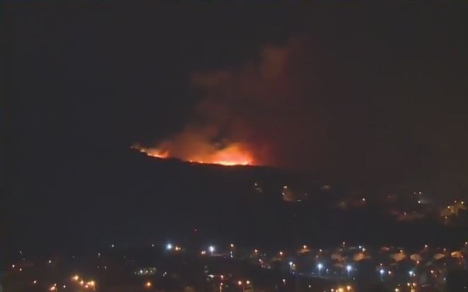 Incendio sur de Bogotá