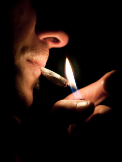 Fumando marihuana