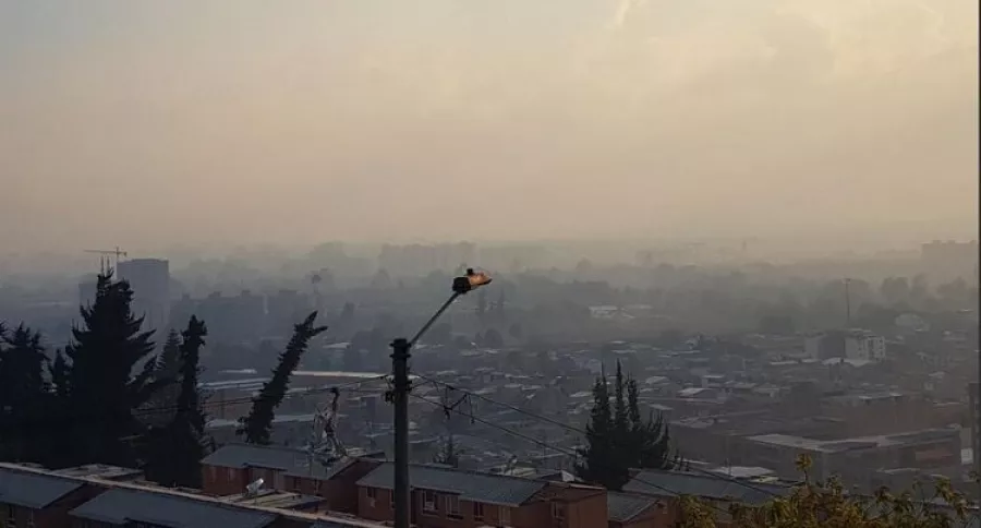 Alerta amarilla en toda Bogotá por contaminación.