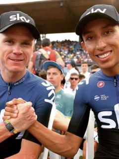 Christopher Froome y Egan Bernal
