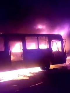 Bus de Sitp incendiado