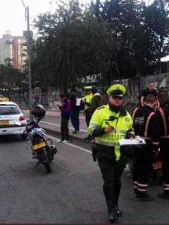 Policía Bogotá, comparendos, movilidad