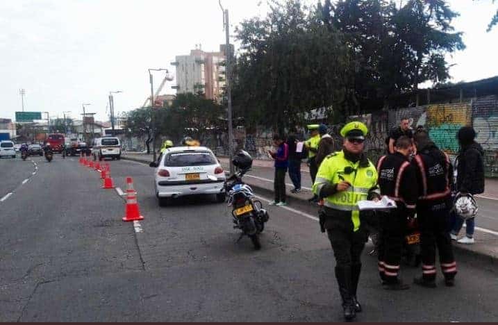 Policía Bogotá, comparendos, movilidad