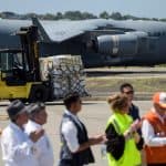 Aviones con ayuda humanitaria