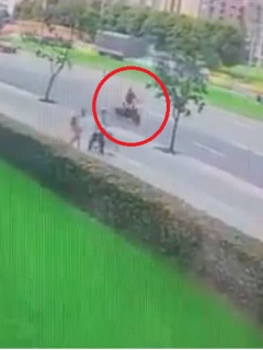 Accidente de motociclista