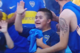 Niño hincha de Boca Juniors