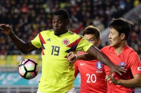 Duván Zapata en Colombia Corea 2017