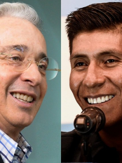 Álvaro Uribe y Nairo Quintana