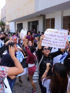 Plantón estudiantes Uniatlántico