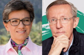 Claudia López y Antonio Navarro