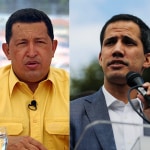 Chávez y Guaidó