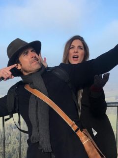 Rafael Novoa, actor, y Adriana tarud, exreina.