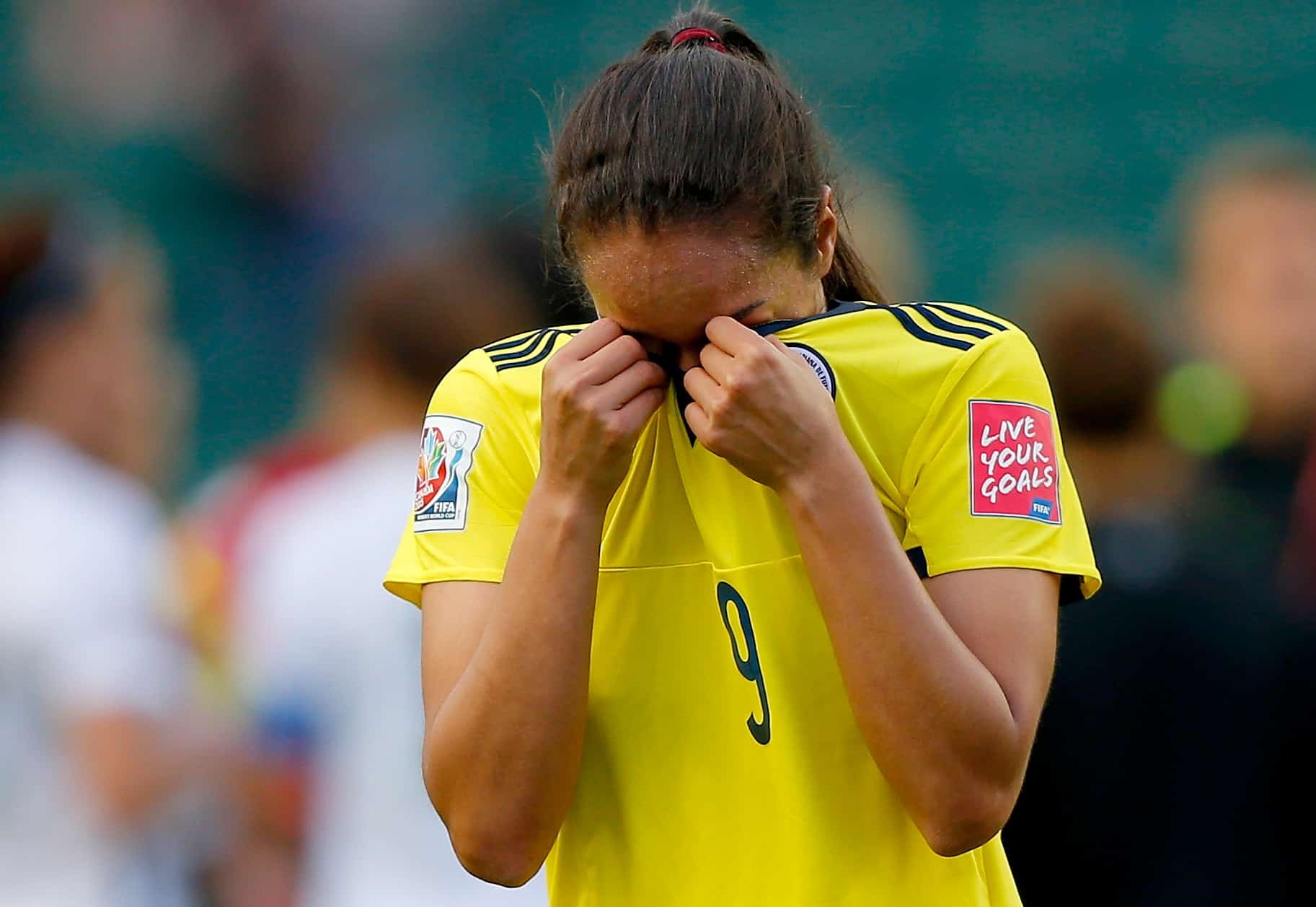Jugadora de la Selección Colombia femenina