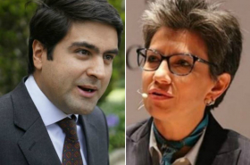 Samuel Hoyos y Claudia López