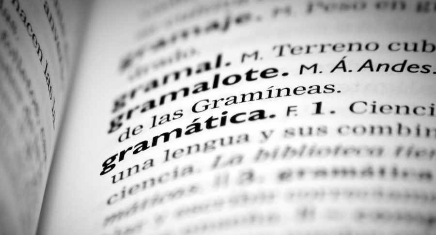 La palabra 'gramática' en el diccionario