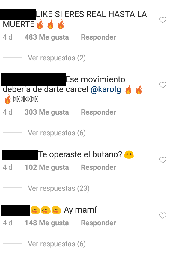 Comentarios Karol G Comentarios Karol G