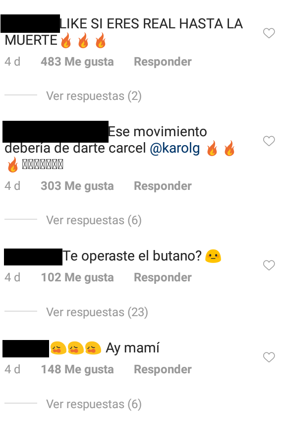 Comentarios Karol G