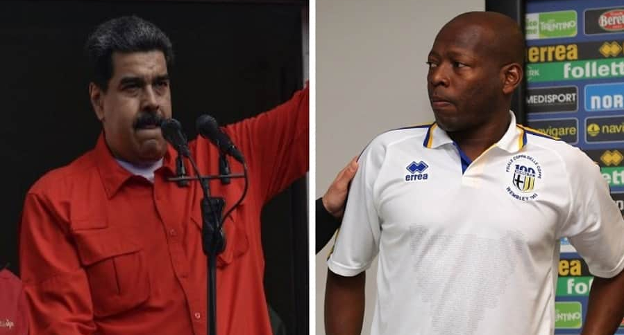 Nicolás Maduro y Faustino Asprilla