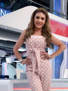 Ana Karina Soto, presentadora.