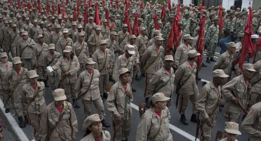 Milicianos venezolanos