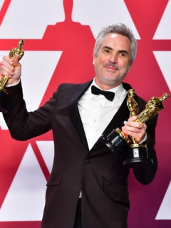 Alfonso Cuarón, en la gala de los Óscar 2019