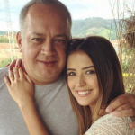 Diosdado Cabello, político chavista, y su hija Daniela.